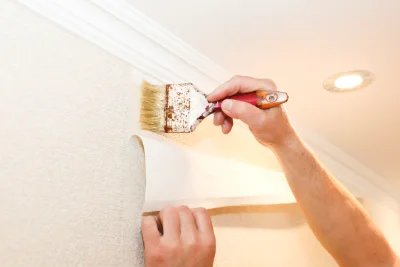 Pose de papier peint à Hirschland — revêtements muraux et toiles de verre